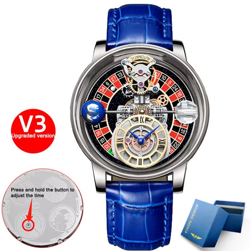 Montre Homme 2023 Gambling Disk INDU DESIGN Mens Watches To Brand Luxury Jacob&Co Astronomia Quartz Roulette Watch Baselworld